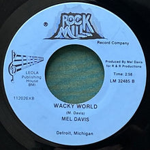 画像をギャラリービューアに読み込む, MEL DAVIS / SAVING MYSELF FOR YOU/WACKY WORLD