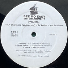 画像をギャラリービューアに読み込む, R.I.F (RAPPIN IS FUNDAMENTAL)/DA NATION/SOUL SURVIVORS / BEE MO EASY ENTERTAINMENT PRESENTS... (EP)
