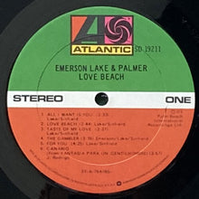 画像をギャラリービューアに読み込む, EMERSON LAKE & PALMER / LOVE BEACH