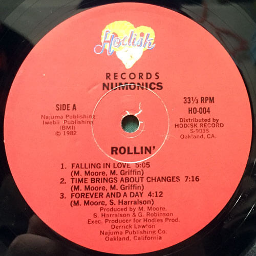 ★NUMONICS / ROLLIN'★ニューモニックス US Org. NUMONICS / ROLLIN' – VINYL CHAMBER