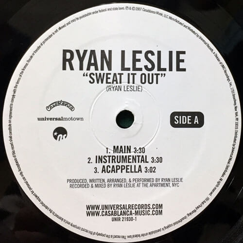 RYAN LESLIE / SWEAT IT OUT