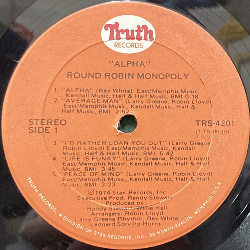 ROUND ROBIN MONOPOLY / ALPHA – VINYL CHAMBER