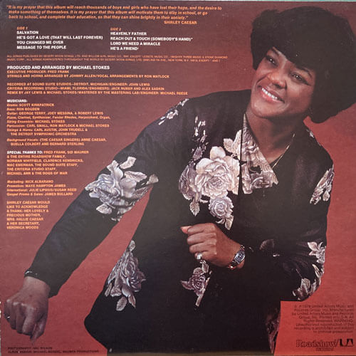 SHIRLEY CAESAR / FROM THE HEART – VINYL CHAMBER