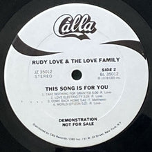 画像をギャラリービューアに読み込む, RUDY LOVE AND THE LOVE FAMILY / THIS SONG IS FOR YOU
