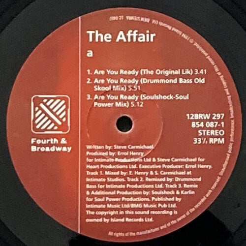 未使用 The Affair - the noble sound / レコード CONQUEST ‎/ GIVE IT TO ME (IF YOU DON'T MIND) [12inch