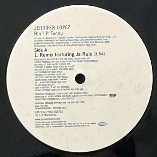 JENNIFER LOPEZ featuring JA RULE / AIN'T IT FUNNY (REMIX)