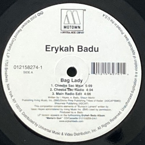 ERYKAH BADU / BAG LADY