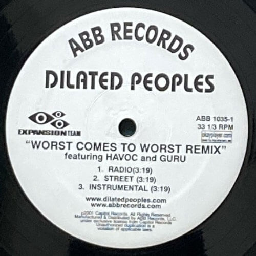 DILATED PEOPLES / WORST COMES TO WORST – VINYL CHAMBER