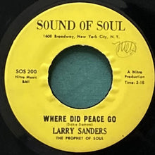 画像をギャラリービューアに読み込む, LARRY SANDERS AND PROPHET OF SOUL / WHERE DID PEACE GO/STORY OF MY LOVE
