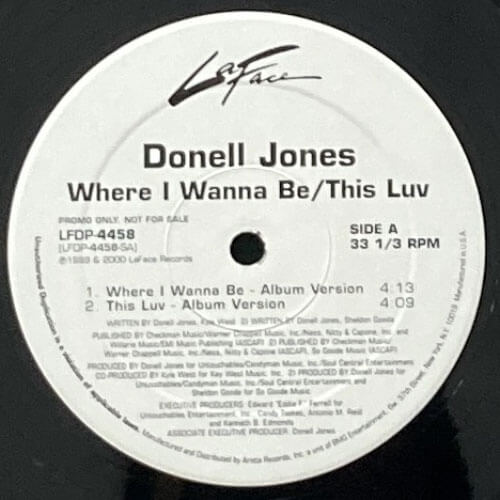 DONELL JONES / WHERE I WANNA BE/THIS LUV