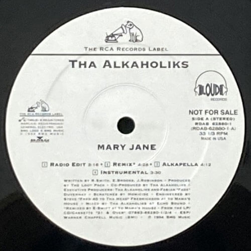 THA ALKAHOLIKS / MARY JANE/RELIEVE YOURSELF