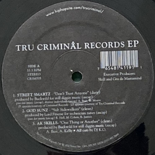 V.A. / TRU CRIMINAL RECORDS EP – VINYL CHAMBER