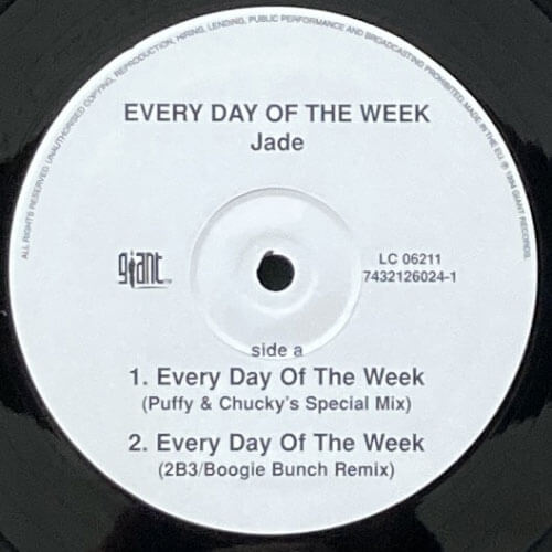 JADE / EVERY DAY OF THE WEEK/5-4-3-2 (YO' TIME IS UP) – VINYL CHAMBER