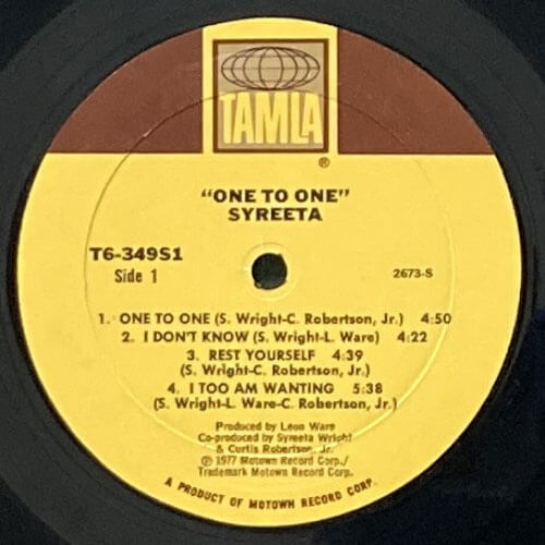 レコード (LP) Syreeta / One To One Syreeta｜One To One (LP)｜レコード通販｜vivrantdiscstore