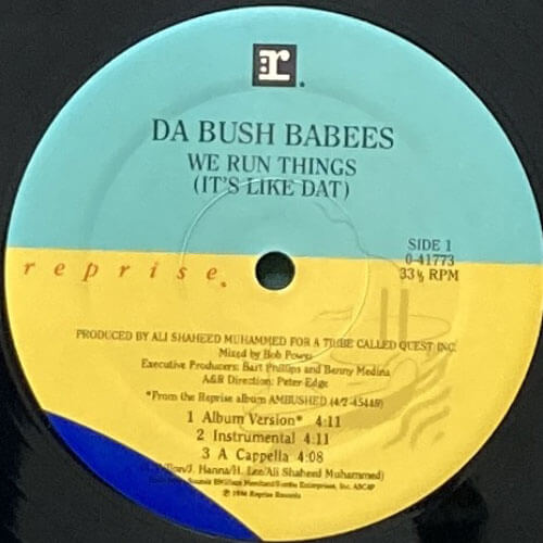 DA BUSH BABEES / WE RUN THINGS (IT'S LIKE DAT)/ORIGINAL – VINYL