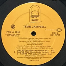 画像をギャラリービューアに読み込む, TEVIN CAMPBELL / CAN WE TALK
