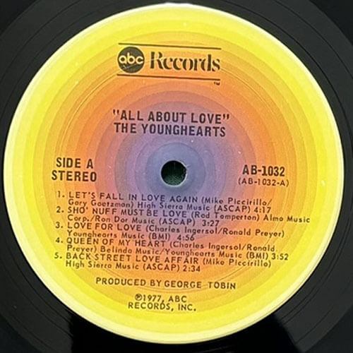 YOUNGHEARTS / ALL ABOUT LOVE – VINYL CHAMBER