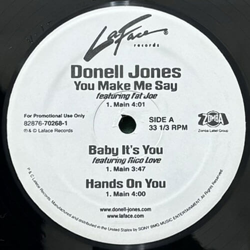 DONELL JONES / YOU MAKE ME SAY/BABY IT'S YOU/HANDS ON YOU/I'M GONNA BE
