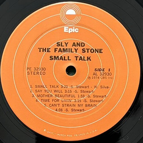 SLY & THE FAMILY STONE / SMALL TALK – VINYL CHAMBER