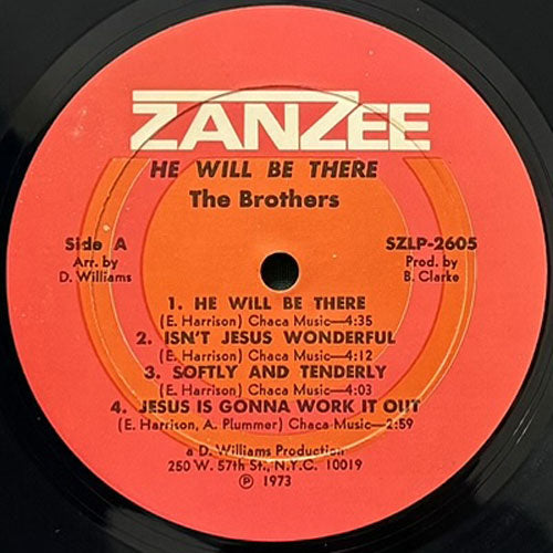 THE BROTHERS / HE WILL BE THERE レコード THE BROTHERS / HE WILL BE THERE レコード