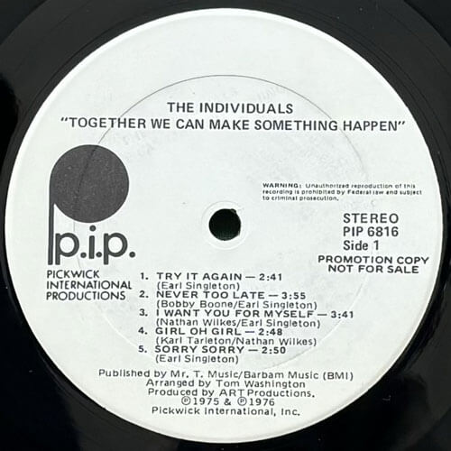 the individuals together 人気 レコード