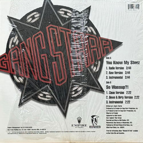 Gang Starr - You Know My Steez (オリジナル)