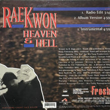 画像をギャラリービューアに読み込む, RAEKWON featuring GHOSTFACE KILLAH / HEAVEN &amp; HELL
