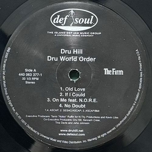 DRU HILL / DRU WORLD ORDER – VINYL CHAMBER