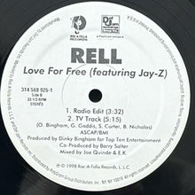 画像をギャラリービューアに読み込む, RELL featuring JAY-Z / LOVE FOR FREE
