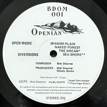 画像をギャラリービューアに読み込む, BOB DOWNES OPEN MUSIC / DIVERSIONS
