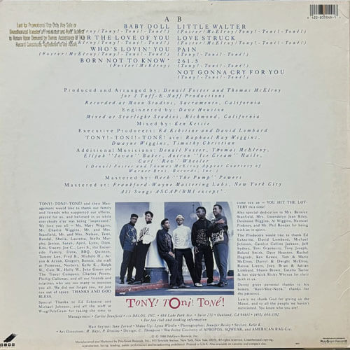 TONY! TONI! TONE! / WHO? – VINYL CHAMBER
