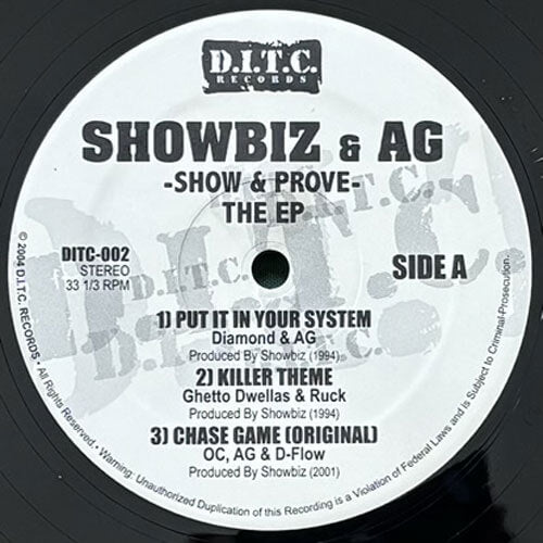 SHOWBIZ & A.G. / SHOW & PROVE-THE EP