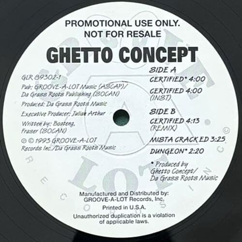 GHETTO CONCEPT / CERTIFIED/MISTA CRACKED/DUNGEON