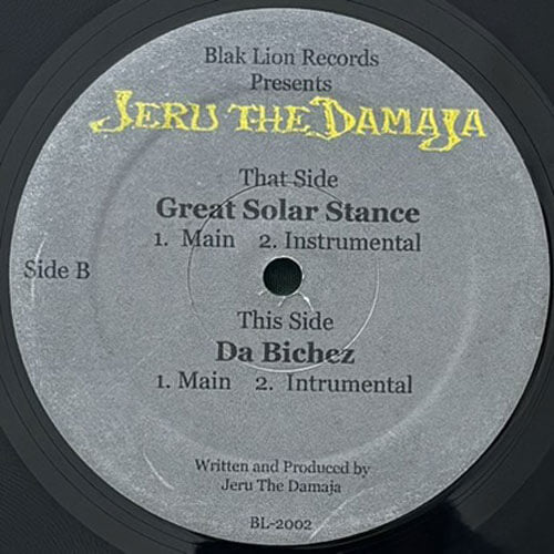 JERU THE DAMAJA / GREAT SOLAR STANCE/DA BICHEZ