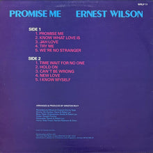 画像をギャラリービューアに読み込む, ERNEST WILSON / PROMISE ME
