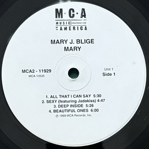 MARY J. BLIGE / MARY – VINYL CHAMBER