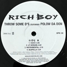 画像をギャラリービューアに読み込む, RICH BOY featuring POLOW DA DON / THROW SOME D&#39;S
