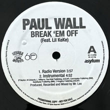 画像をギャラリービューアに読み込む, PAUL WALL featuring LIL KEKE / BREAK &#39;EM OFF
