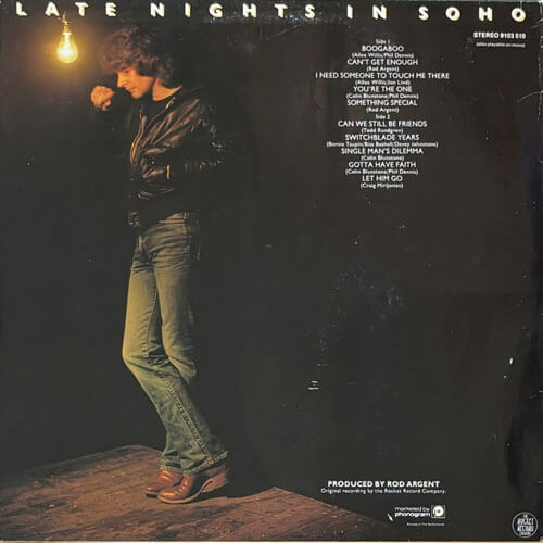 COLIN BLUNSTONE / LATE NIGHT IN SOHO – VINYL CHAMBER