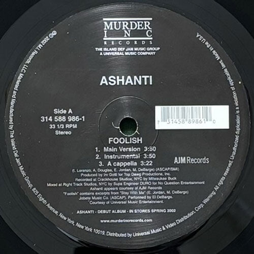 ASHANTI / FOOLISH