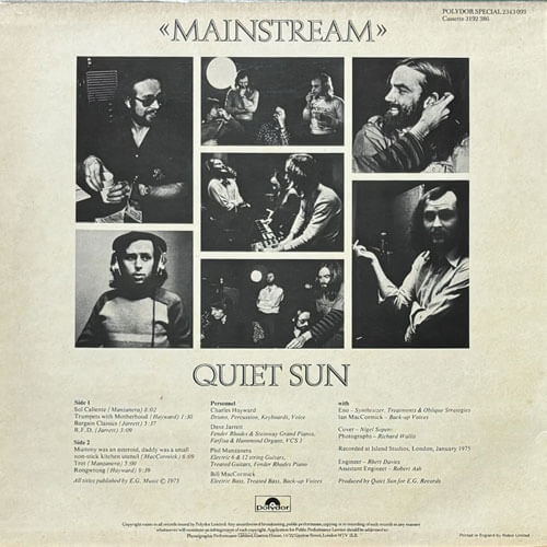 QUIET SUN / MAINSTREAM – VINYL CHAMBER