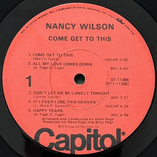 画像をギャラリービューアに読み込む, NANCY WILSON / COME GET TO THIS
