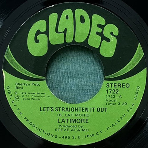 LATIMORE / LET'S STRAIGHTEN IT OUT/AIN'T NOBODY GONNA MAKE ME CHANGE MY MIND