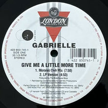 画像をギャラリービューアに読み込む, GABRIELLE / GIVE ME A LITTLE MORE TIME
