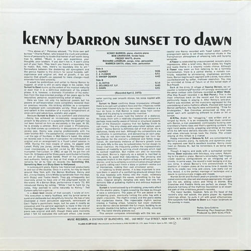 Sunset To Dawn - Kenny Barron