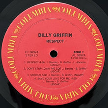 画像をギャラリービューアに読み込む, BILLY GRIFFIN / RESPECT
