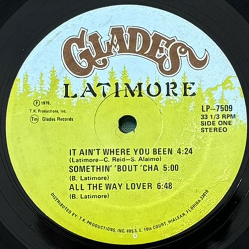 洋楽 Latimore It Ain't Where You Been... LP NzItOTc3MC5qcGVn.jpeg