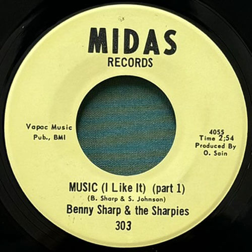 BENNY SHARP & THE SHARPIES / MUSIC (I LIKE IT) (Part 1)/(Part 2)