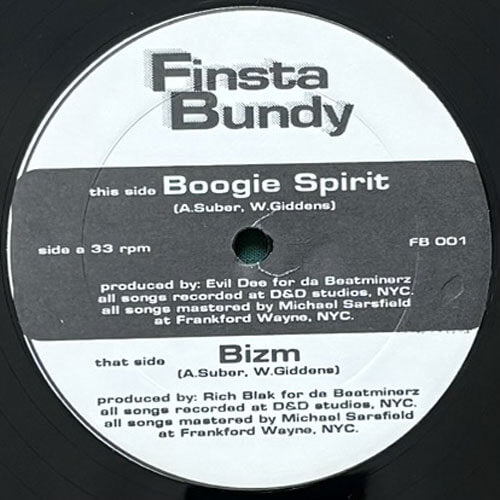 FINSTA BUNDY / BOOGIE SPIRIT/BIZM