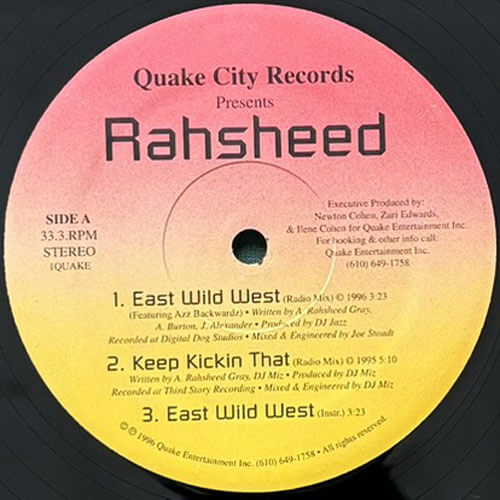 RAHSHEED / EAST WILD WEST/KEEP KICKIN THAT/THE LIFE I LIVE